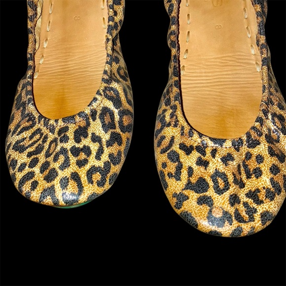 Tieks Leopard Print Leather Ballet Flats. Size 8. - Picture 2 of 9